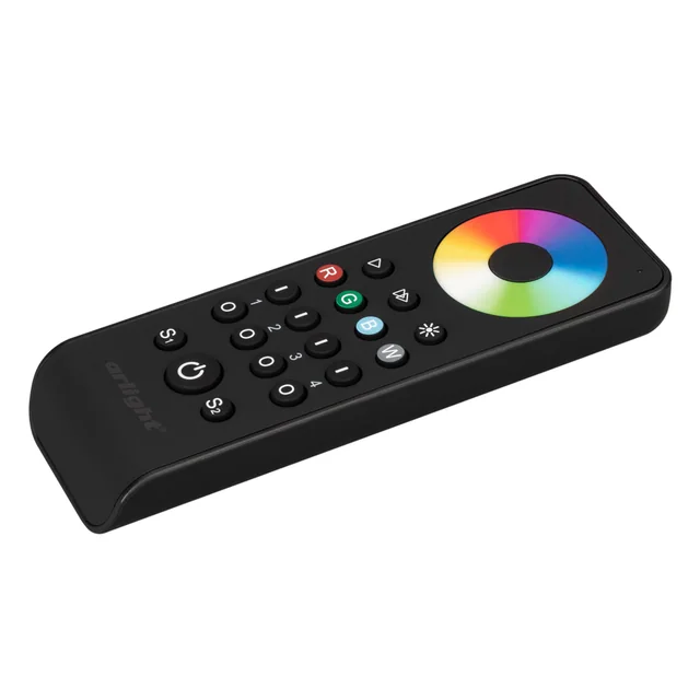 Пульт SMART-R43-RGBW Black (4 зоны, 2.4G) (Arlight, IP20 Пластик, 5 лет), артикул 031939