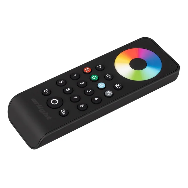 Пульт SMART-R43-RGBW Black (8 зон, 2.4G) (Arlight, IP20 Пластик, 5 лет), артикул 031953