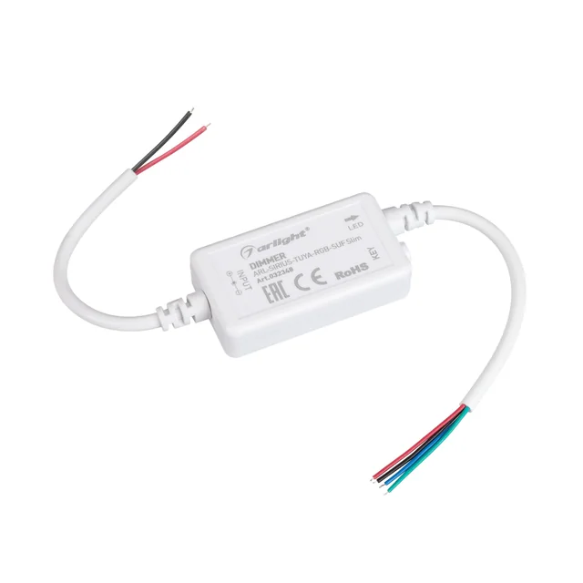 Диммер ARL-SIRIUS-TUYA-RGB-SUF Slim (12-24V, 3x2A, 2.4G) (Arlight, Контроллер), артикул 032348