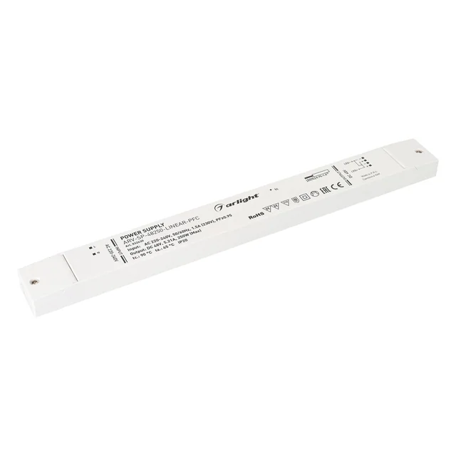 Блок питания ARV-SP-48250-LINEAR-PFC (48V, 5.21A, 250W) (Arlight, IP20 Пластик, 5 лет), артикул 032630