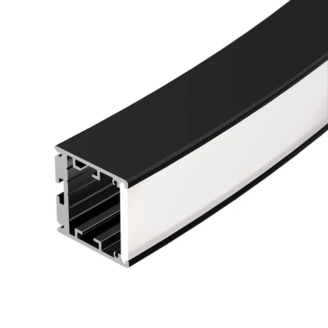 Профиль SL-ARC-3535-D320-W90 BLACK (260мм, дуга 1 из 4) (Arlight, Алюминий), артикул 032678