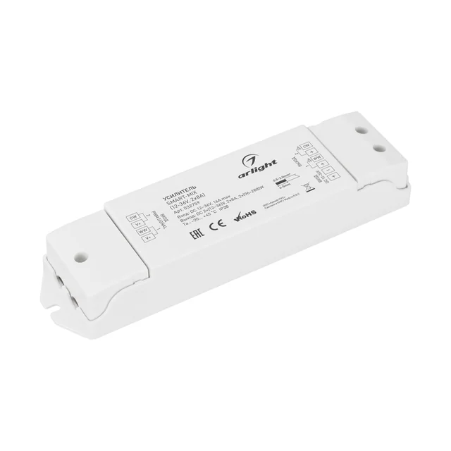Усилитель SMART-MIX (12-36V, 2x8A) (Arlight, IP20 Пластик, 5 лет), артикул 032759
