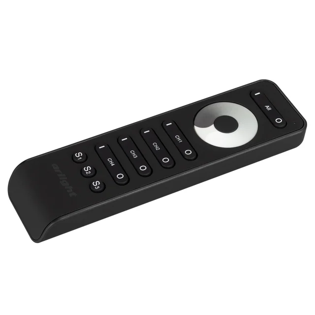 Пульт SMART-R33-DIM Black (4 канала, 2.4G) (Arlight, IP20 Пластик, 5 лет), артикул 032941