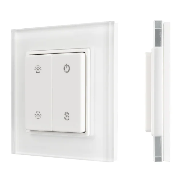 Панель SMART-P47-DIM-G-SUF (3V, 1 зона, Knob, 2.4G) (Arlight, Стекло), артикул 032983