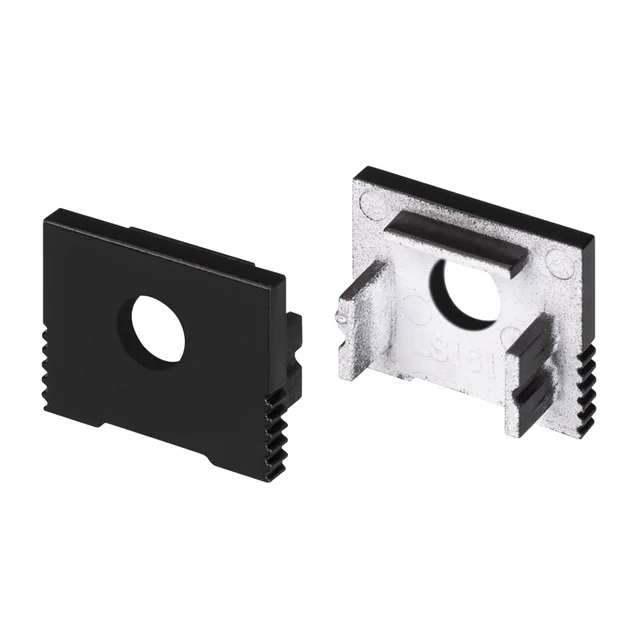 Заглушка SL-SLIM-H13M BLACK с отверстием (Arlight, Пластик), артикул 032998