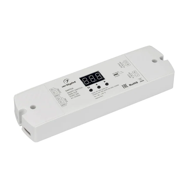 Выключатель SMART-SWITCH-DMX-SUF (230V, 5A) (Arlight, IP20 Пластик, 3 года), артикул 033004