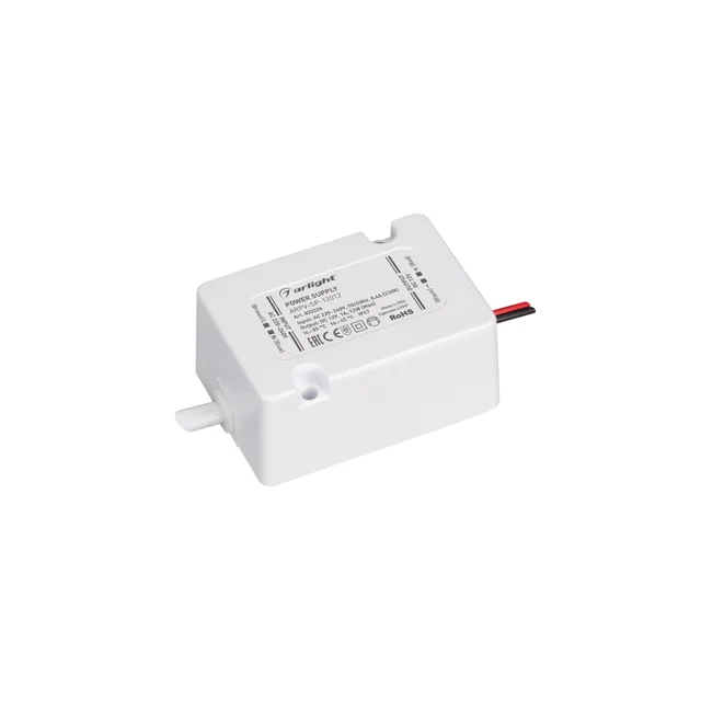 Блок питания ARPV-SP-12012 (12V, 1A, 12W) (Arlight, IP67 Пластик, 5 лет), артикул 033326