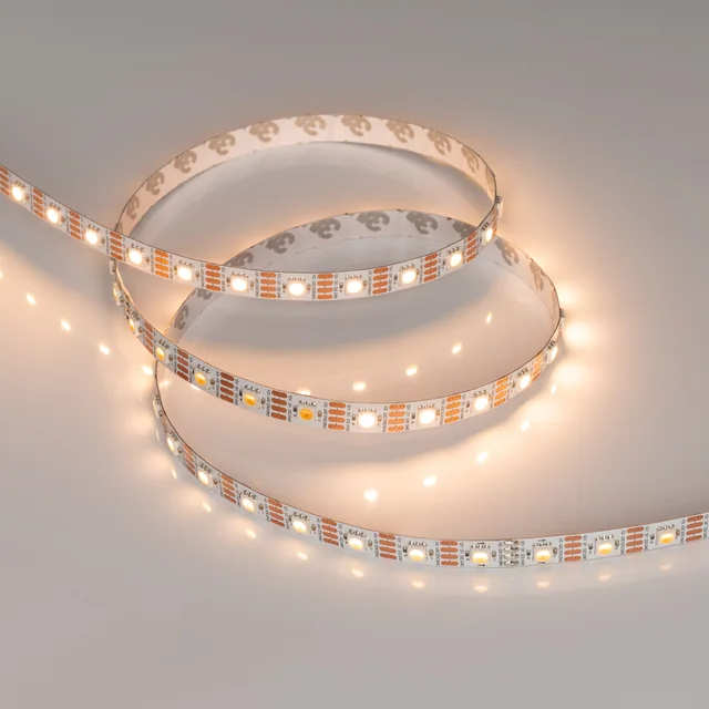 Лента SPI-B60-10mm 12V Warm2700-PX1-RAM (9.3 W/m, IP20, 5060, 5m) (Arlight, бегущий огонь), артикул 033438
