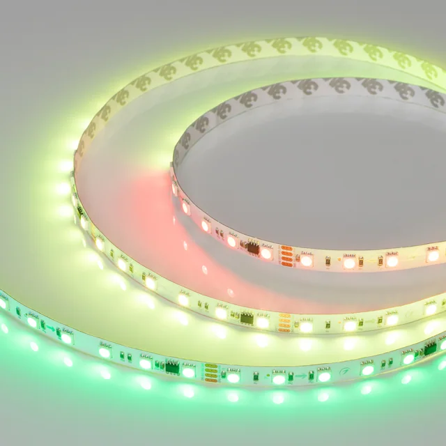 Лента SPI-B60-10mm 24V RGB-PX6-RAM (15 W/m, IP20, 5060, 5m) (Arlight, бегущий огонь), артикул 033447