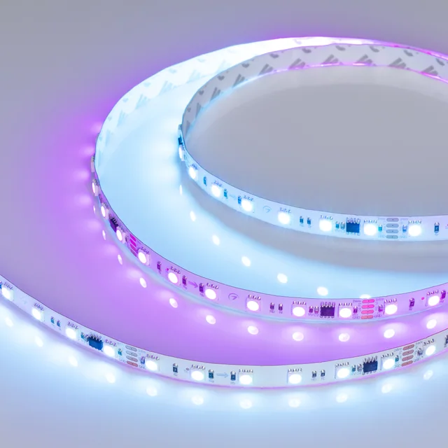Лента DMX-B60-10mm 24V RGB-PX6 (15 W/m, IP20, 5060, 5m) (Arlight, -), артикул 033448