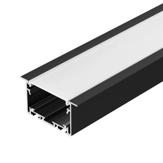 Профиль S2-LINIA69-F-2500 SEAMLESS BLACK (Arlight, Алюминий), артикул 033534