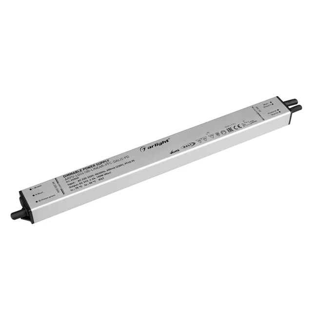 Блок питания ARPV-LG24100-LINEAR-PFC-DALI2-PD (24V, 4.2A, 100W) (Arlight, IP67 Металл, 5 лет), артикул 033540