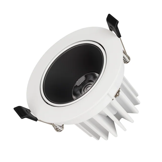 Светильник MS-FORECAST-BUILT-TURN-R102-12W Day4000 (WH-BK, 32 deg, 230V) (Arlight, IP20 Металл, 5 лет), артикул 033659(1)