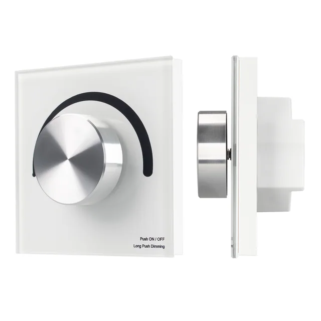 Панель SMART-P1-DIM-G-IN White (3V, Rotary, 2.4G) (Arlight, IP20 Пластик, 5 лет), артикул 033752