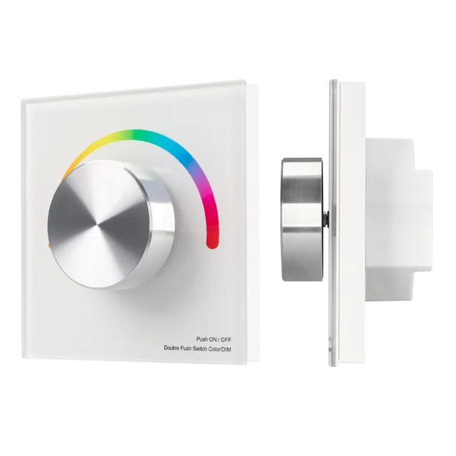 Панель SMART-P5-RGB-G-IN White (3V, Rotary, 2.4G) (Arlight, IP20 Пластик, 5 лет), артикул 033756