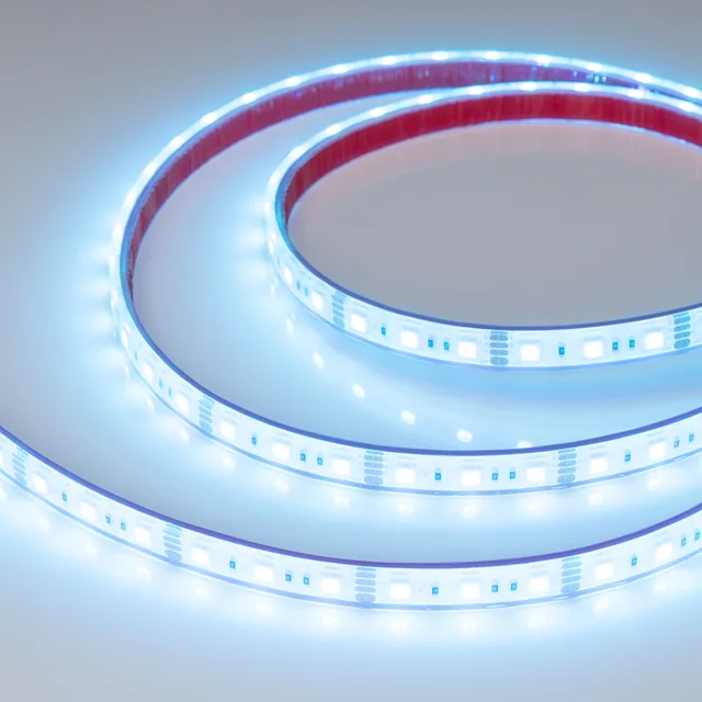 Лента герметичная RTW-PFS-B60-13mm 12V RGB (14.4 W/m, IP68, 5060, 5m) (Arlight, -), артикул 033790