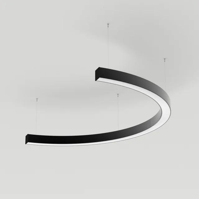 Светильник SP-LINE-HANG-ARC-C3535-D800-34W Warm3000 (BLACK, 230V) (Arlight, Металл), артикул 034016(1)