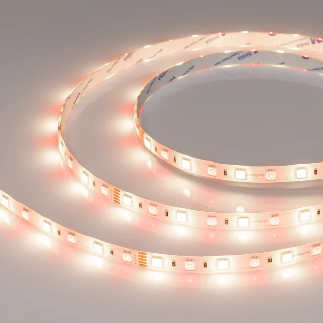 Лента RTW-SE-B60-10mm 24V RGBW-Day (14.4 W/m, IP65, 5060, 5m) (Arlight, Открытый), артикул 034154