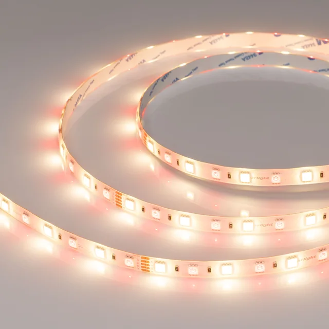 Лента RTW-SE-B60-10mm 24V RGBW-Warm (14.4 W/m, IP65, 5m) (Arlight, Открытый), артикул 034185(1)