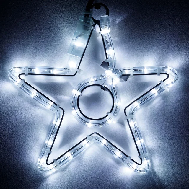Фигура светодиодная ARD-STAR-M4-200x220-36LED White (230V, 2.5W) (Ardecoled, IP65, 1 год), артикул 034263