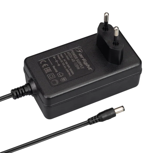 Блок питания ARDV-48-12BW (12V, 4.0A, 48W) (Arlight, Адаптер, 3 года), артикул 034847