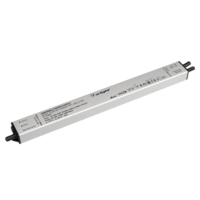 Блок питания ARPV-LG48100-LINEAR-PFC-DALI2-PD (48V, 2.08A, 100W) (Arlight, IP67 Металл, 5 лет), артикул 034882