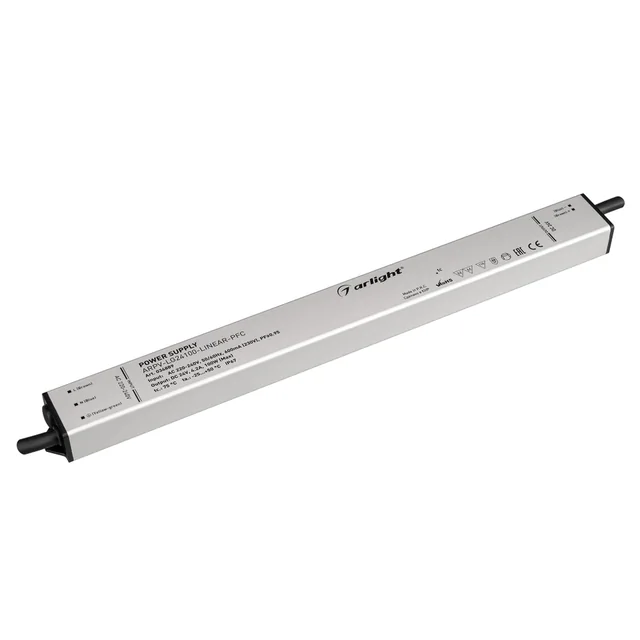 Блок питания ARPV-LG24100-LINEAR-PFC (24V, 4.2A, 100W) (Arlight, IP67 Металл, 5 лет), артикул 034889
