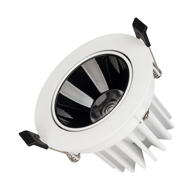 Светильник MS-FORECAST-BUILT-TURN-R102-12W Warm3000 (WH-BK, 32 deg, 230V) (Arlight, IP20 Металл, 5 лет), артикул 035449