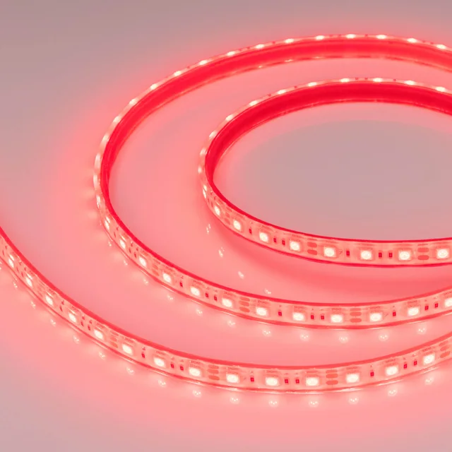 Лента герметичная RTW-PFS-B60-13mm 12V Red (14.4 W/m, IP68, 5060, 5m) (Arlight, 14.4 Вт/м, IP68), артикул 036281