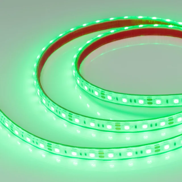 Лента герметичная RTW-PFS-B60-13mm 12V Green (14.4 W/m, IP68, 5060, 5m) (Arlight, 14.4 Вт/м, IP68), артикул 036442
