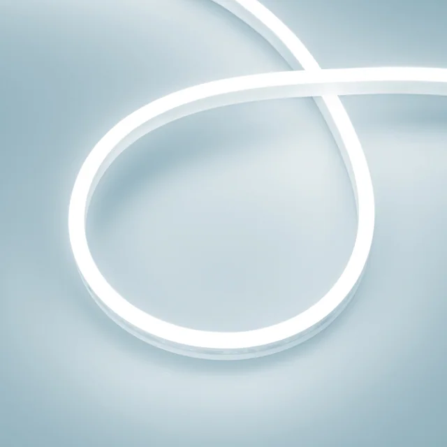 Лента герметичная AURORA-PS-A120-12x6mm 24V White6000 (10 W/m, IP65, 2835, 5m) (Arlight, Силикон, 2 года), артикул 036673