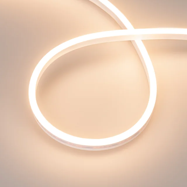 Лента герметичная AURORA-PS-A120-12x6mm 24V Warm3000 (10 W/m, IP65, 2835, 5m) (Arlight, Силикон, 2 года), артикул 036675
