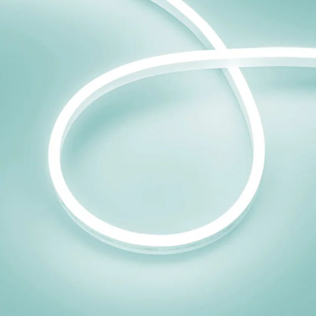 Лента герметичная AURORA-PS-A120-12x6mm 24V Azure (10 W/m, IP65, 2835, 5m) (Arlight, Силикон, 2 года), артикул 036676