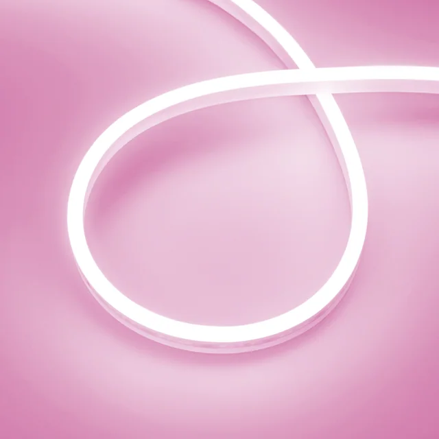 Лента герметичная AURORA-PS-A120-12x6mm 24V Pink (10 W/m, IP65, 2835, 5m) (Arlight, Силикон, 2 года), артикул 036677