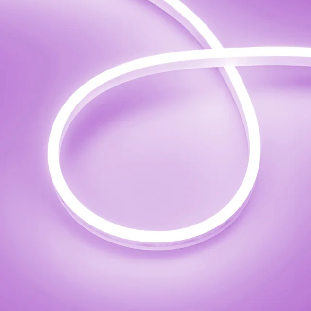 Лента герметичная AURORA-PS-A120-12x6mm 24V Purple (10 W/m, IP65, 2835, 5m) (Arlight, Силикон, 2 года), артикул 036678