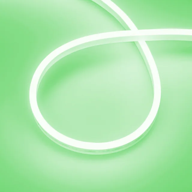 Лента герметичная AURORA-PS-A120-12x6mm 24V Green (10 W/m, IP65, 2835, 5m) (Arlight, Силикон, 2 года), артикул 036680