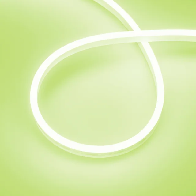 Лента герметичная AURORA-PS-A120-12x6mm 24V Lemon (10 W/m, IP65, 2835, 5m) (Arlight, Силикон, 2 года), артикул 036681