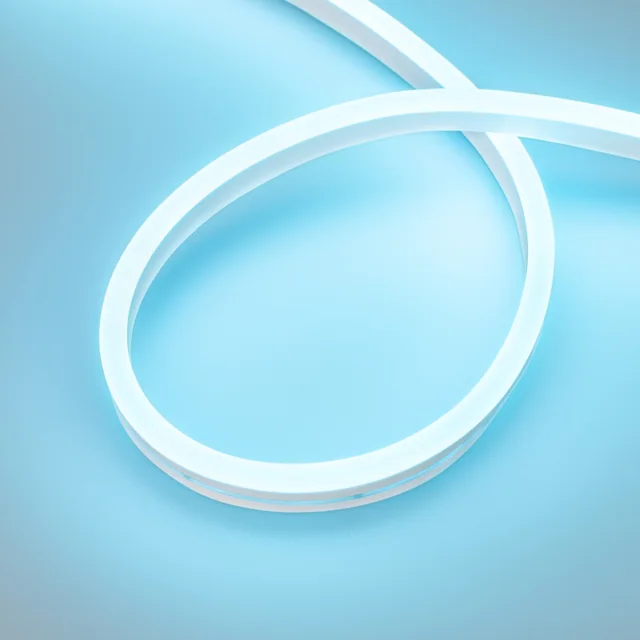 Лента герметичная AURORA-PS-A120-16x8mm 24V Azure (10 W/m, IP65, 2835, 5m) (Arlight, Силикон, 2 года), артикул 036688