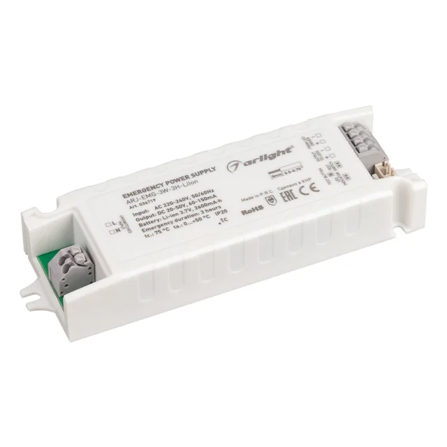 Блок аварийного питания ARJ-EMG-3W-3H-LiIon (Arlight, IP20 Пластик, 2 года), артикул 036719