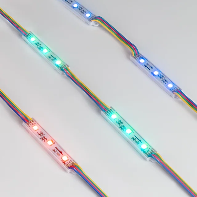 Модуль управляемый SPI-B3 12V RGB-RAM (0.6W, IP66, 120 deg) (Arlight, Пластик, 3 года), артикул 036824