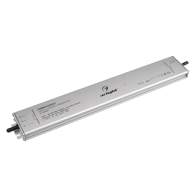 Блок питания ARPV-LG48400-LINEAR-PFC (48V, 8.33A, 400W) (Arlight, IP67 Металл, 5 лет), артикул 036959
