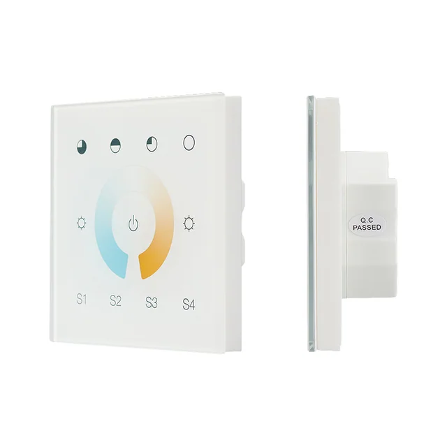 INTELLIGENT ARLIGHT Сенсорная панель DALI-901-11-1G-4SC-MIX-DT8-IN White (BUS/230V) (IARL, IP20 Пластик, 3 года), артикул 037196