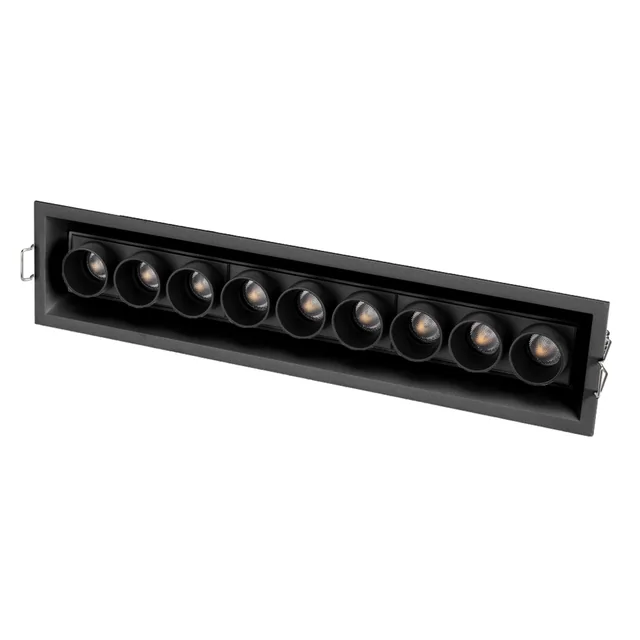 Светильник MS-ORIENT-BUILT-TURN-TC-S67x300-20W Warm3000 (BK-BK, 30 deg, 230V) (Arlight, IP20 Металл, 5 лет), артикул 037210