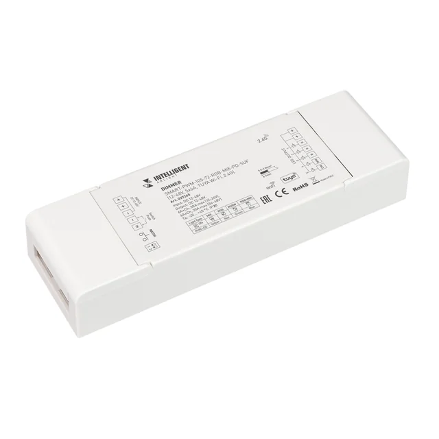 INTELLIGENT ARLIGHT Диммер SMART-PWM-105-72-RGB-MIX-PD-SUF (12-48V, 5x6A, TUYA Wi-Fi, 2.4G) (IARL, Контроллер), артикул 037265