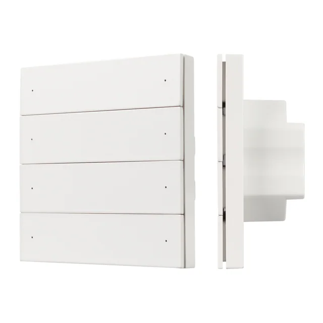 INTELLIGENT ARLIGHT Кнопочная панель SMART-DMX512-801-22-8G-8SC-DIM-IN White (230V, 2.4G) (IARL, IP20 Пластик, 5 лет), артикул 037334