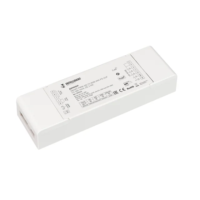 INTELLIGENT ARLIGHT Диммер SMART-PWM-105-72-RGB-MIX-PD-SUF (12-48V, 5x6A, ZB, 2.4G) (IARL, Контроллер), артикул 037344