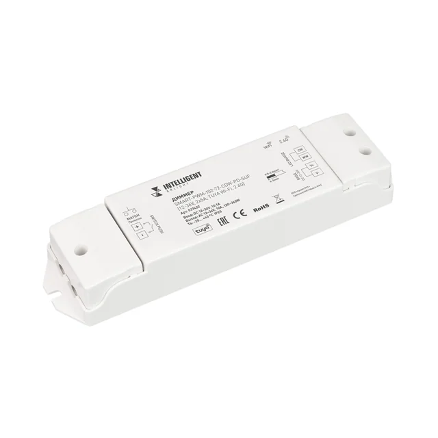 INTELLIGENT ARLIGHT Диммер SMART-PWM-102-72-CDW-PD-SUF (12-36V, 2x5A, TUYA Wi-Fi, 2.4G) (IARL, Контроллер), артикул 037422