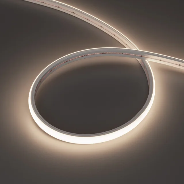 Лента герметичная MOONLIGHT-TOP-X320-11x7mm 24V Day4000 (10 W/m, IP65, CSP, 5m, wire x2) (Arlight, Силикон), артикул 037561