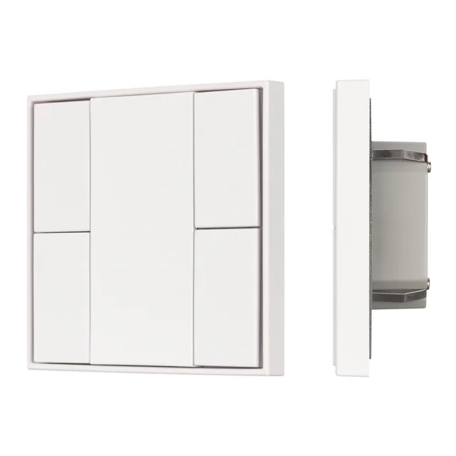 INTELLIGENT ARLIGHT Кнопочная панель KNX-301-22-4-SH-IN White (BUS, Frame) (IARL, IP20 Пластик, 3 года), артикул 037722