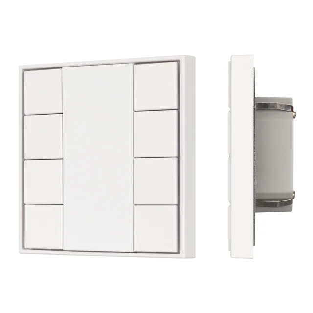 INTELLIGENT ARLIGHT Кнопочная панель KNX-301-22-8-SH-IN White (BUS, Frame) (IARL, IP20 Пластик, 3 года), артикул 037723